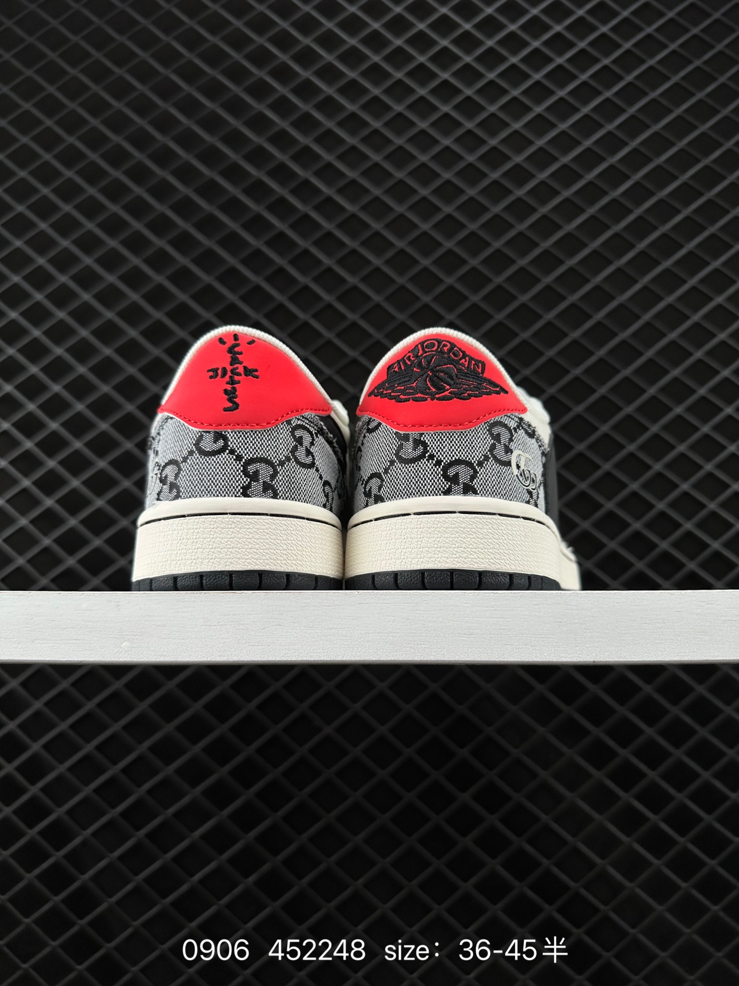 fragment design x Travis Scott x Nike Air Jordan 1 Low OG SP”Black/Green Toe“